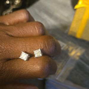 Elegant Silver Stud Earrings